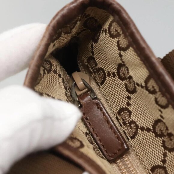 GUCCI GG Canvas Tote Bag Beige 019 0402 Auth 132112 - Picture 8 of 16